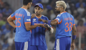 India Enter Super Eights Unbeaten After 17-Run Win Over Netherlands