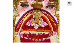 Khatu Shyam Darbar decorated with 108 types of flowers, 20-foot-tall drum becomes an attraction