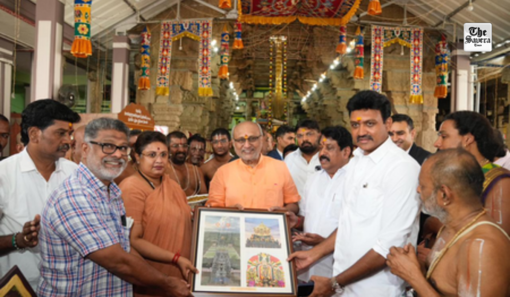 VP Radhakrishnan Pays Tribute to Rani Velu Nachiyar, Visits Historic Temple in Tamil Nadu