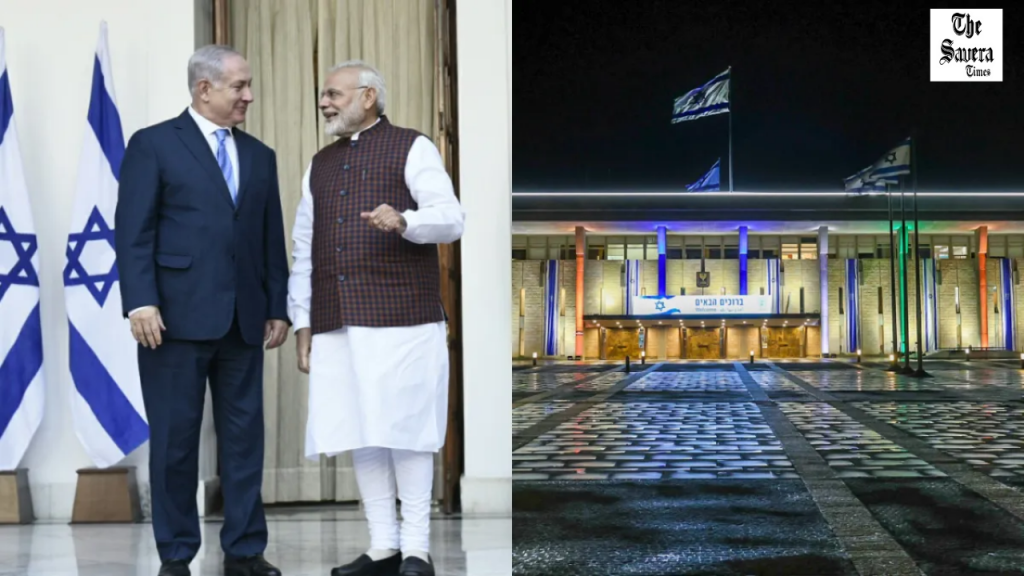 Israel Welcomes PM Modi with Parliament Lit in Indian Tricolour