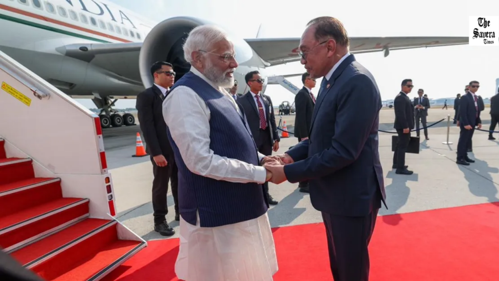 PM Modi Arrives in Malaysia, Receives Warm Welcome on Two-Day Visit