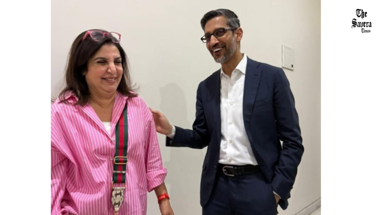 Farah Khan’s Light Moment with Google CEO Sundar Pichai