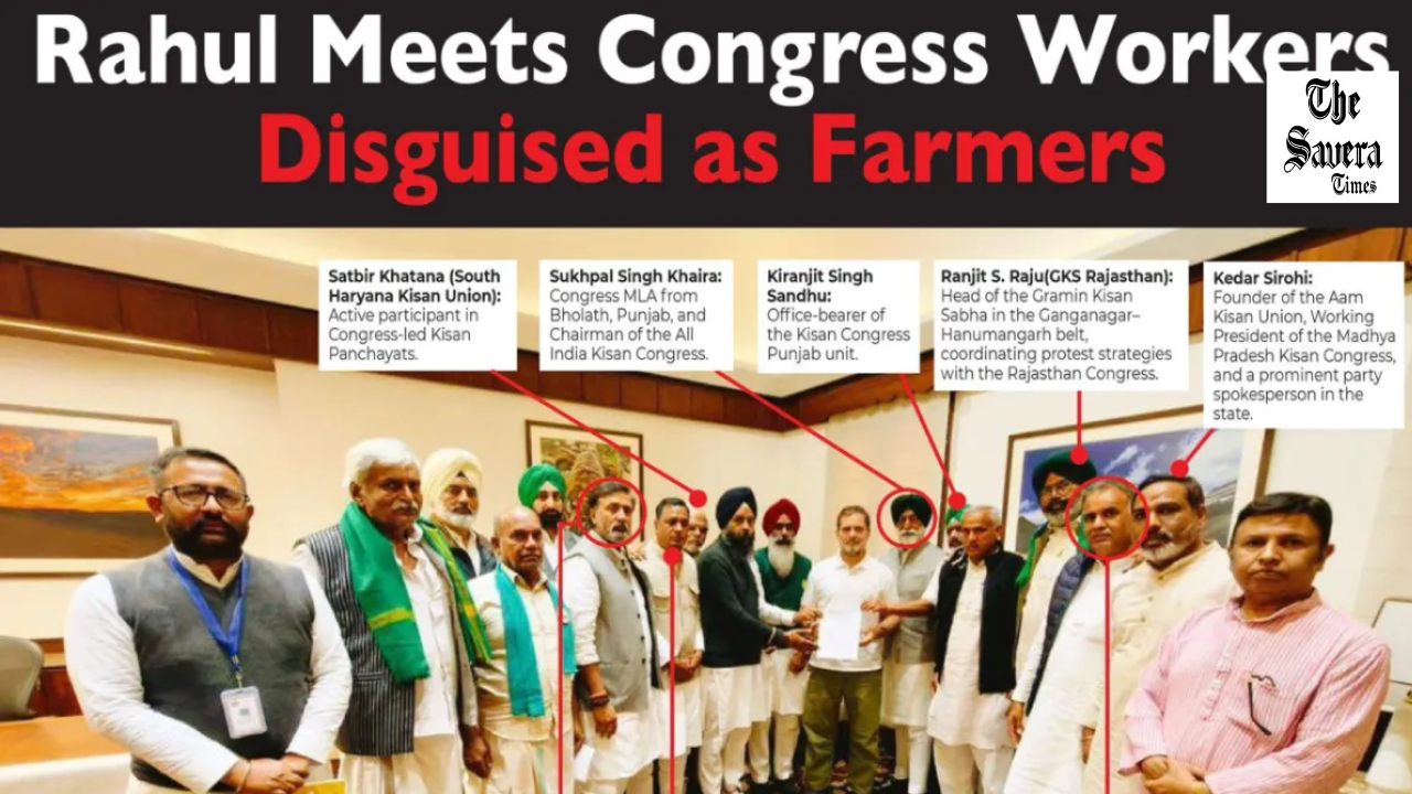 Rahul Gandhi Meets Farmers on India‑US Trade Deal; BJP Calls It ‘Stage‑Managed’