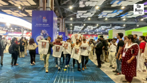 Congress HQ UP Backs Controversial AI Summit Protest Poster