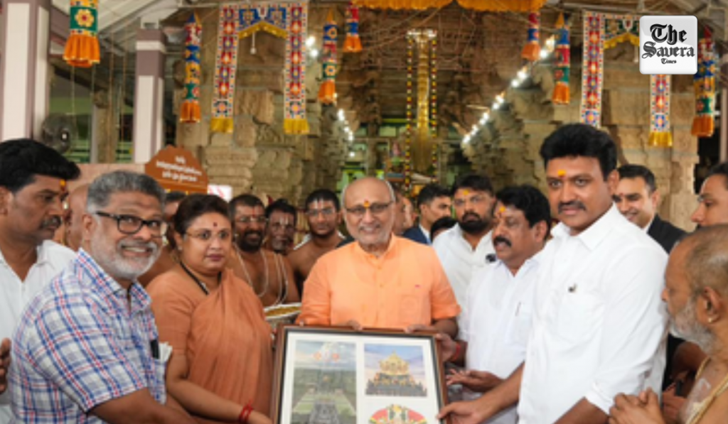 Vice Prez Radhakrishnan pays tributes to Rani Velu Nachiyar, visits Sowmyanarayana Perumal Temple in TN