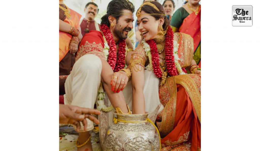 Rashmika Mandanna introduces her 'now husband' Vijay Deverakonda after a traditional wedding