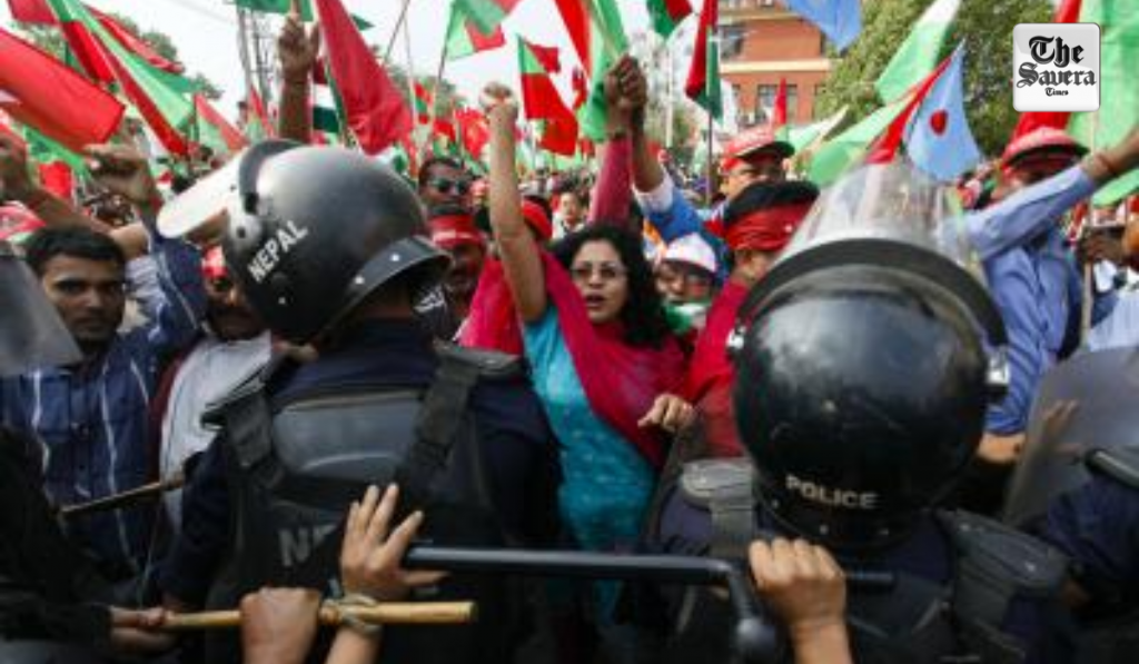 Nepal bars protests near Tribhuvan Intl Airport in Kathmandu
