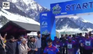 National Snow Shoe Championship flagged off at Sonamarg tourist resort in J&K