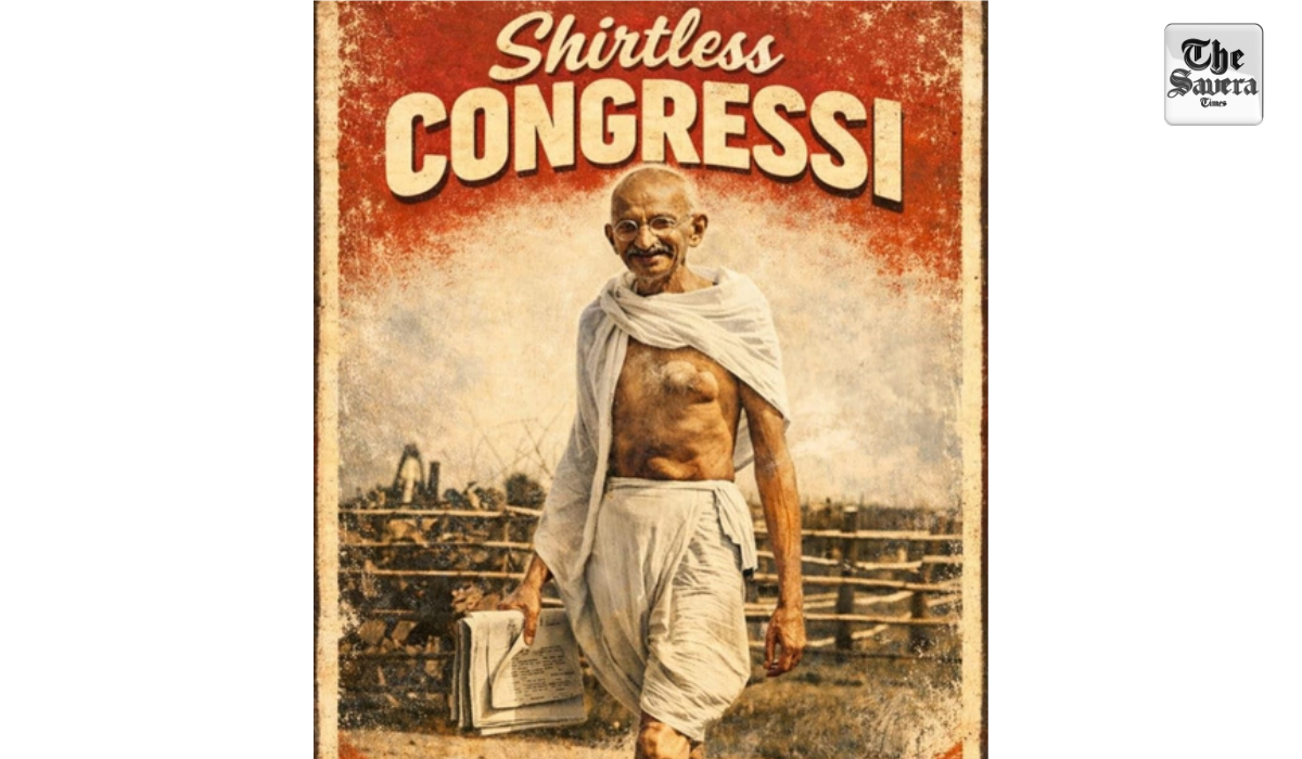 Youth Cong shares ‘Shirtless Congressi’ post featuring Mahatma Gandhi, seeks to justify AI Summit protest