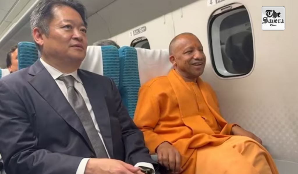 Yogi Adityanath Rides Maglev Train in Japan, Meets Indian Families in Yamanashi