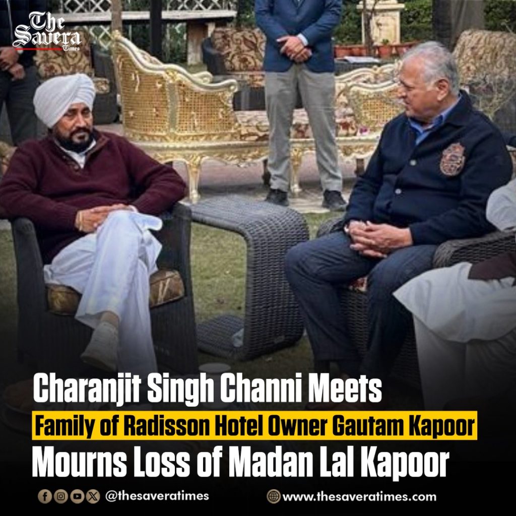 Charanjit Singh Channi Meets Family of Radisson Hotel Owner Gautam Kapoor, Mourns Loss of Madan Lal Kapoor