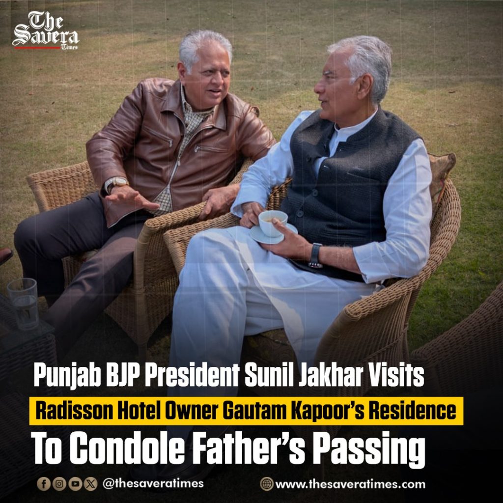 Punjab BJP President Sunil Jakhar Visits Radisson Hotel Owner Gautam Kapoor’s Residence to Condole Father’s Passing