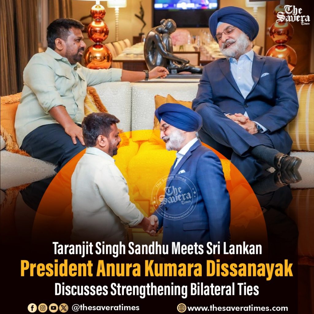 Former Indian Envoy Taranjit Singh Sandhu Meets Sri Lankan President Anura Kumara Dissanayake