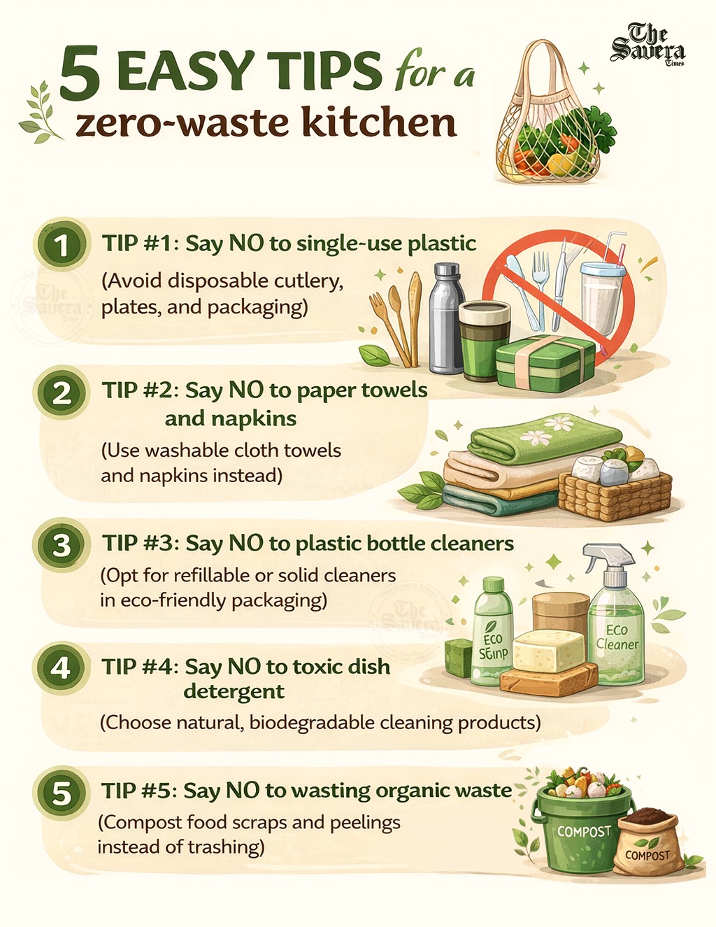 5 EASY TIPS for a zero-waste kitchen