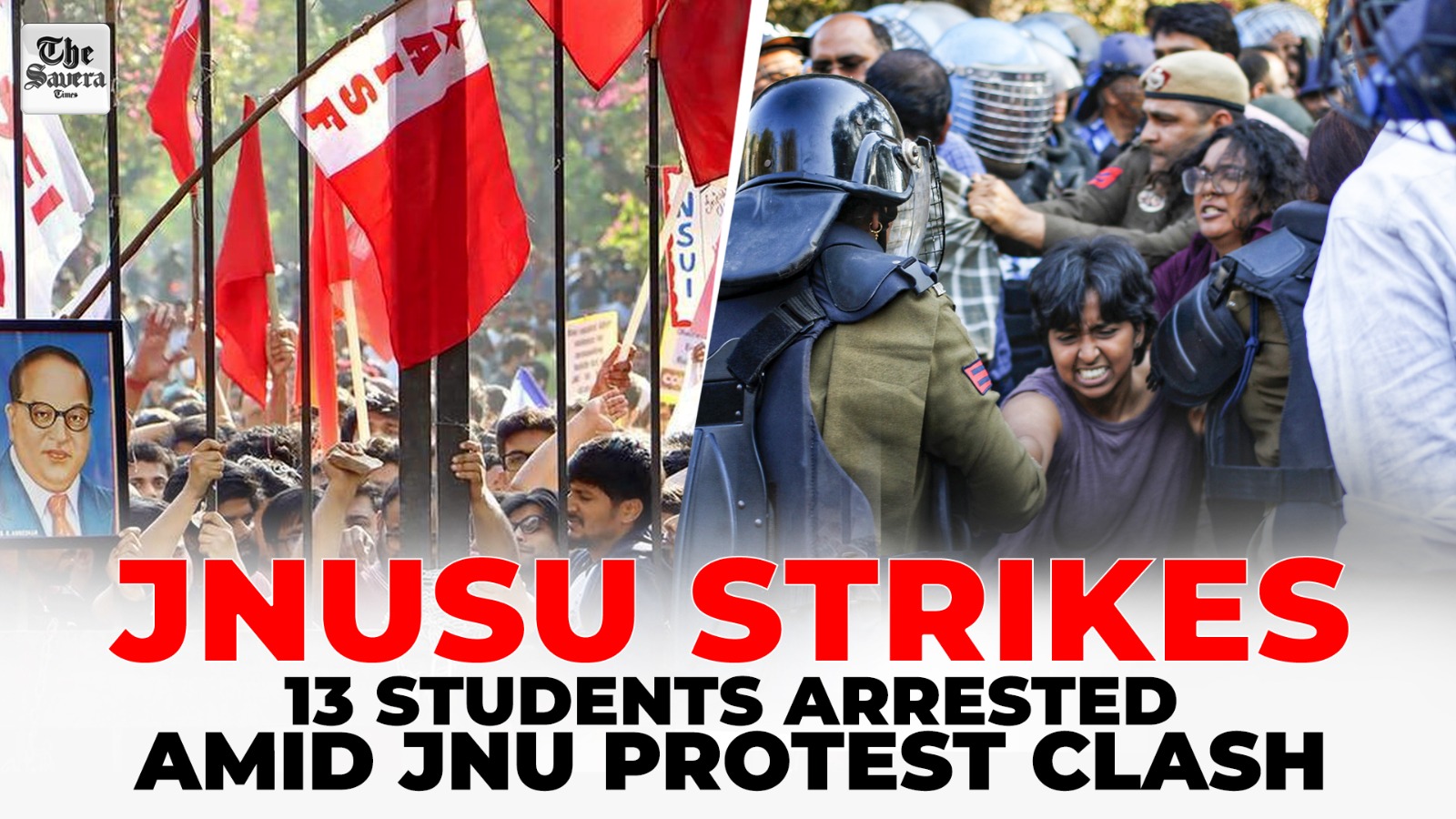 JNUSU calls for university strike to protest arrest of 13 students