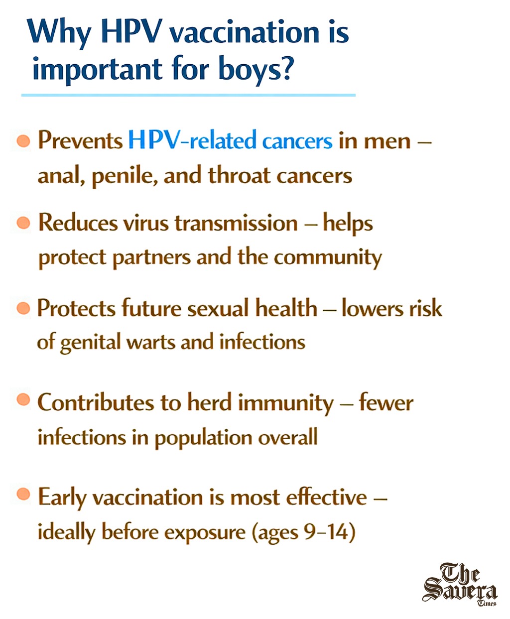 Why HPV vaccination is important for boys?