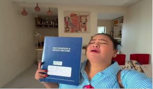 Bharti Singh breaks down watching her two month old Kaju get his first vaccination