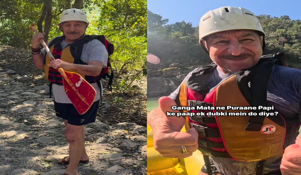 Dalip Tahil Braves Ganges in Rishikesh for River Rafting Adventure