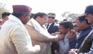 CM Dhami Lays Foundation Stone for Mithiberi-Parwal Road Widening in Sahaspur