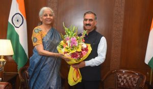 Himachal: Chief Minister Sukhu meets FM Nirmala Sitharaman, discussion over RDG