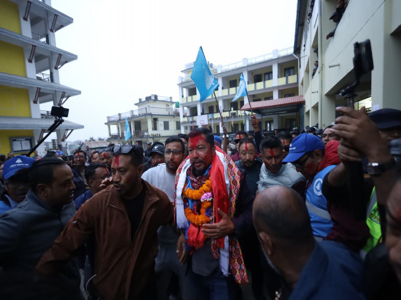 Celebration across Nepal as Balen’s party claims “two-thirds majority” in parliamentary polls