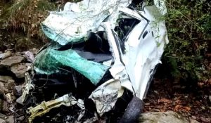 Road Accident in Dalhousie; car plunges into gorge leaves two tourists dead, four injured