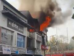 Mumbai: Fire breaks out at a shop in Turbhe Sector 21; firefighting teams on spot