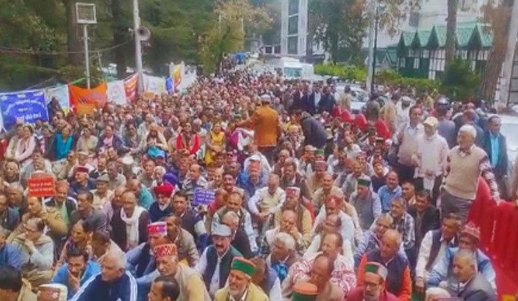 Himachal Pensioner Protest