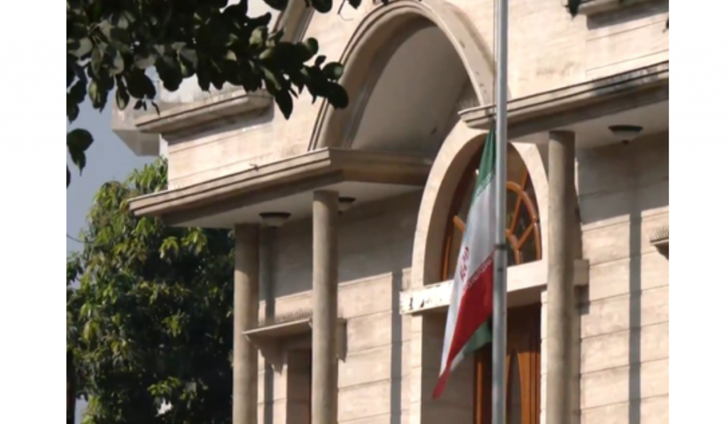 Iranian Embassy in India lowers flag after death of Ali Khamenei