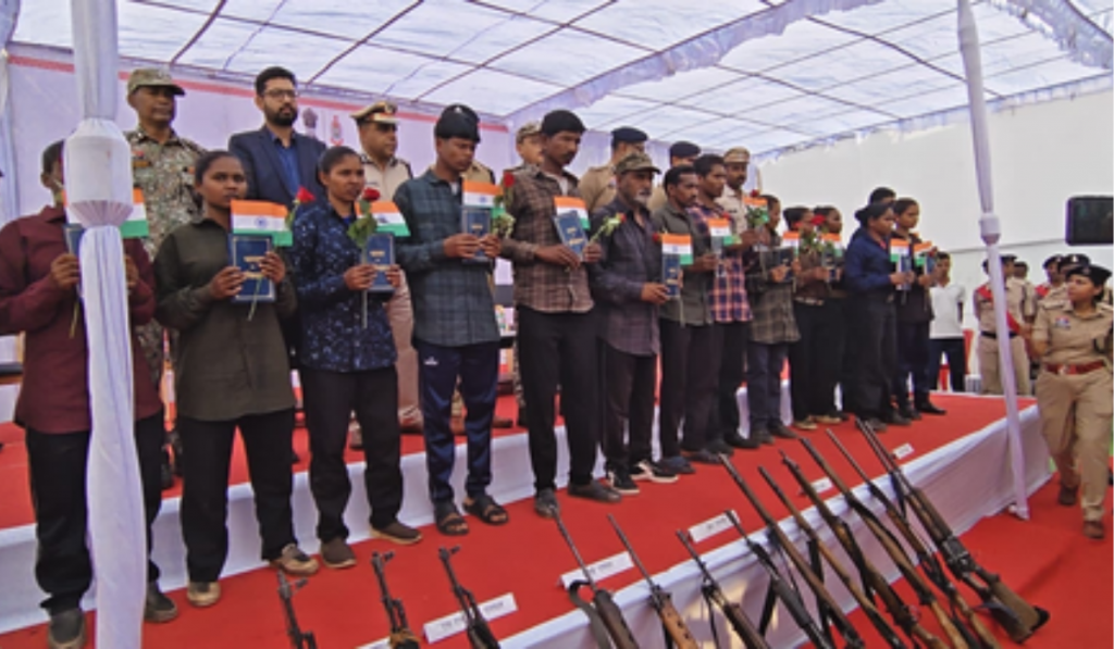 15 Maoists, Including 9 Women, Surrender in Chhattisgarh, Hand Over AK-47s and INSAS Rifles