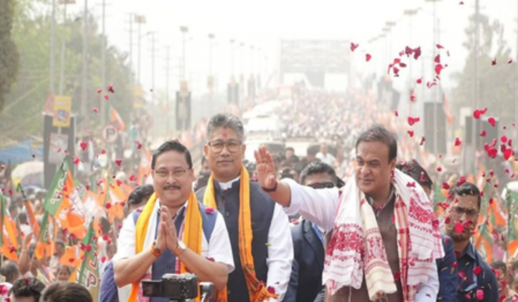 Massive Public Turnout in BJP’s Jan Ashirwad Yatra in Assam