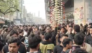 The Shia community in Lucknow took out a Gilim procession on the 19th of Ramadan