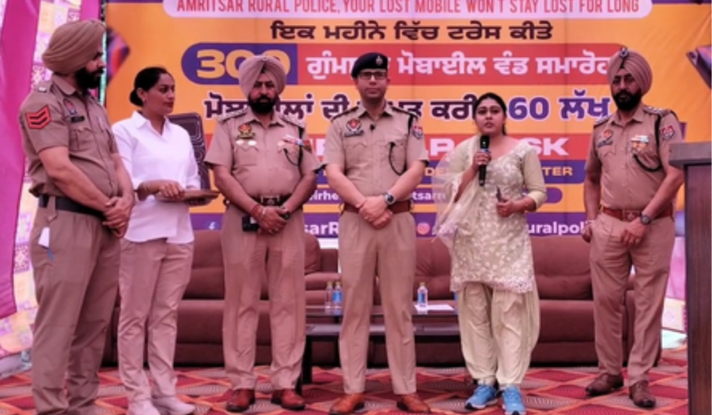 Amritsar Rural Police return 300 lost and stolen mobile phones