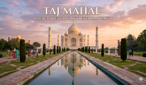 “Taj Mahal: Where Love Turns into Eternal Beauty”