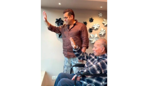 Salman Khan greets fans on Eid with family, brings Salim Khan post hospital discharge