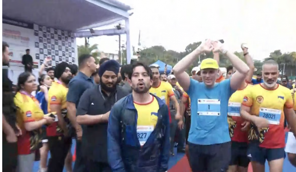 Despite the rain, the Jammu Marathon drew a large crowd