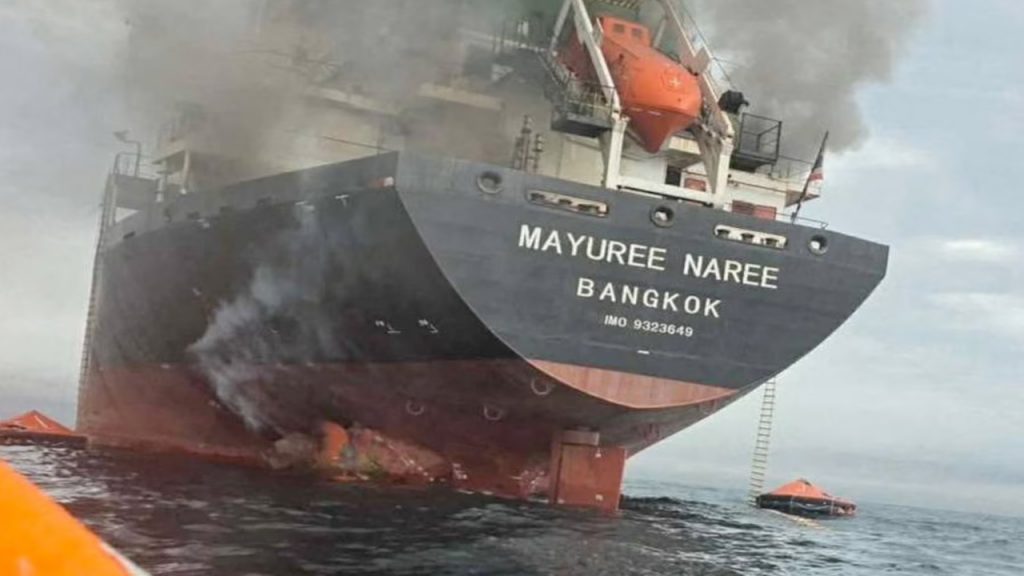Thai ship attacked