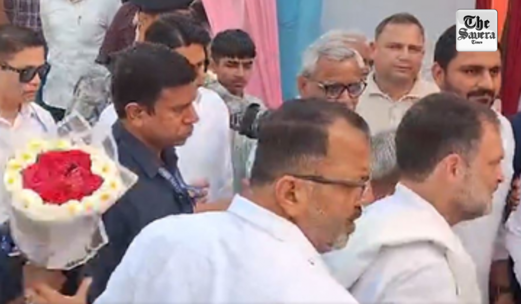 Rahul Gandhi attends wedding of farmer's daughter in Haryana; relishes 'churma', enjoys folk songs