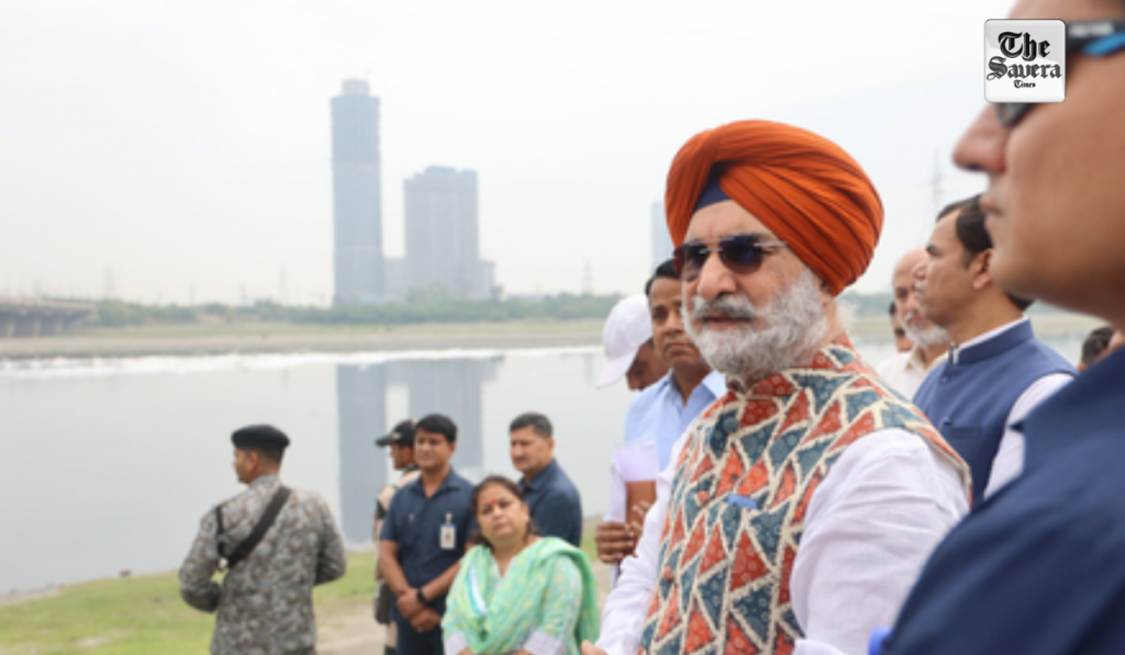 Delhi L-G Sandhu visits Kalindi Kunj, boosts battle against Yamuna pollution