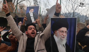 Demonstration in Srinagar After Reported Death of Iran’s Supreme Leader