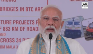 PM Modi Addresses Kokrajhar Rally Virtually from Guwahati Due to Bad Weather