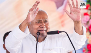 Nitish Kumar expresses displeasure after crowd begins leaving venue in Begusarai
