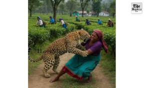 Woman attacked by leopard in Bharatpur fields, survives after villagers intervene