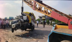 Kaushambi: Pickup truck packed with devotees crashes into trailer parked; eight dead, 17 injured