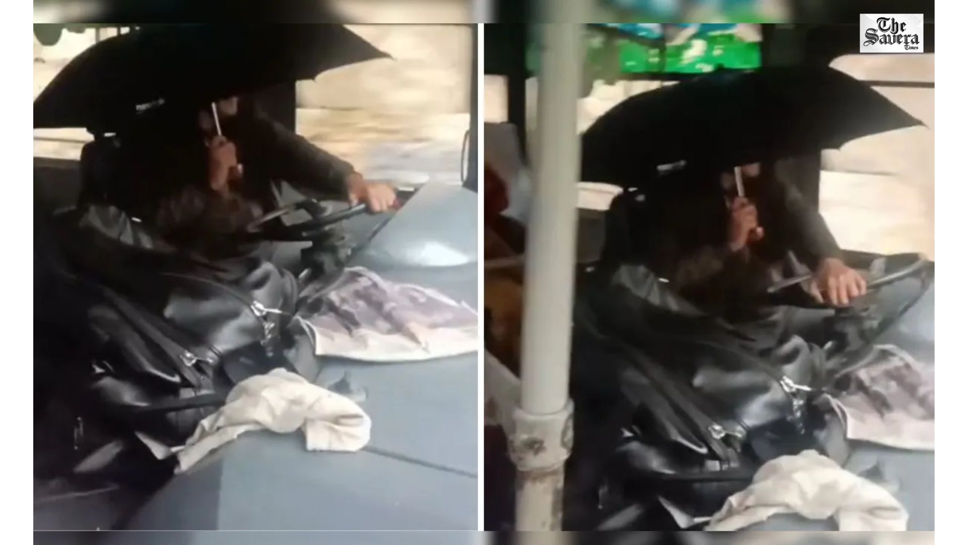 Himachal Bus Driver Uses Umbrella While Driving, Video Goes Viral