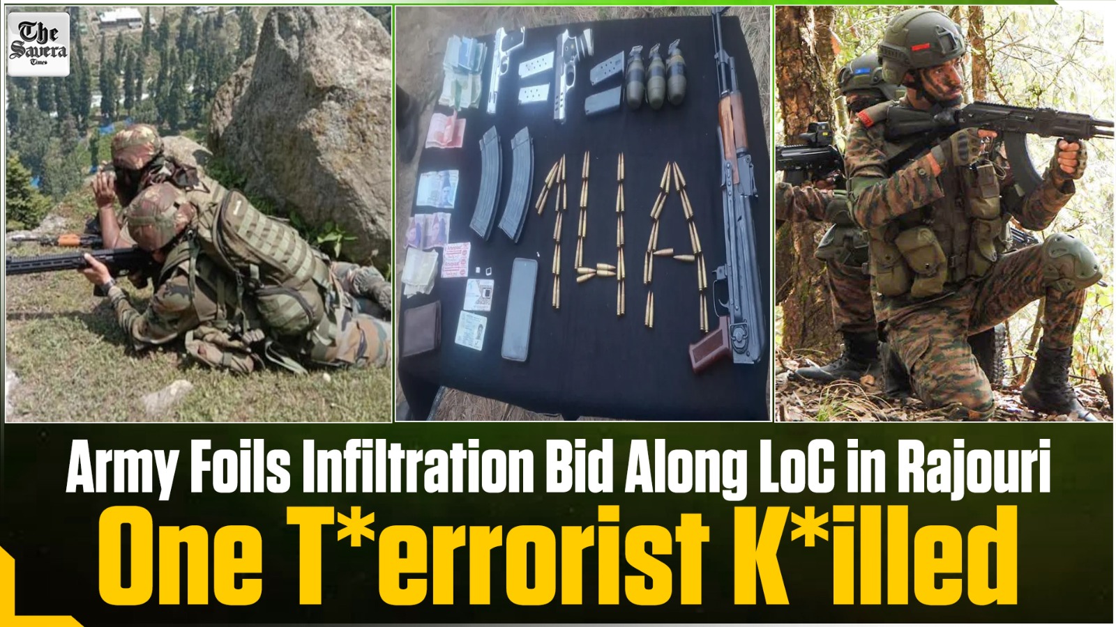 Terrorist killed as Army foils infiltration bid in Rajouri