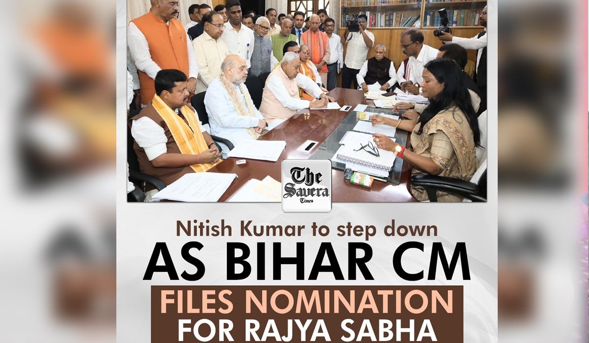 Nitish Kumar to step down as Bihar CM, files nomination for Rajya Sabha