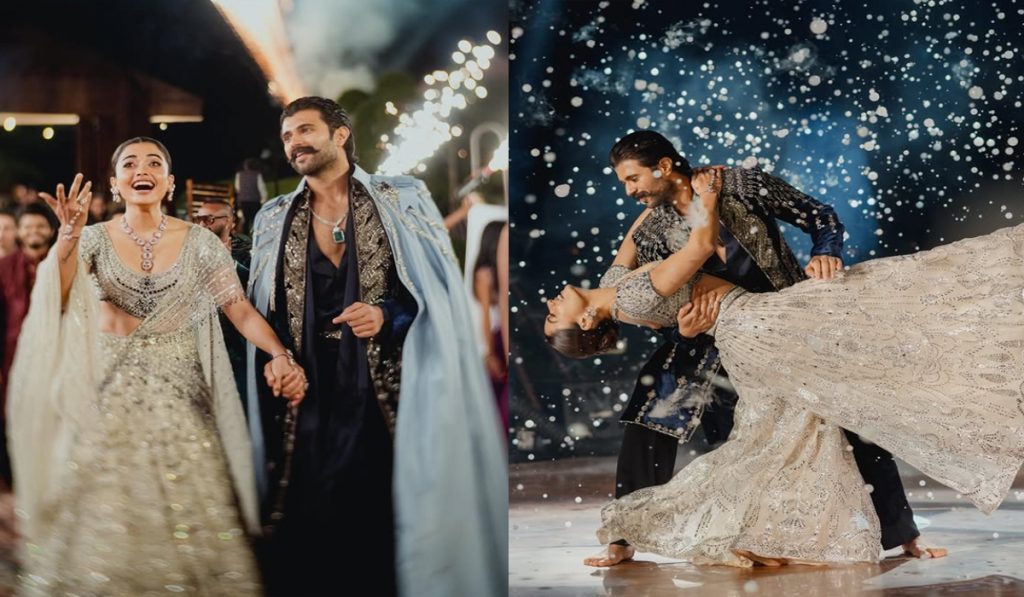 Rashmika and Vijay Share Romantic Sangeet Ceremony Pictures