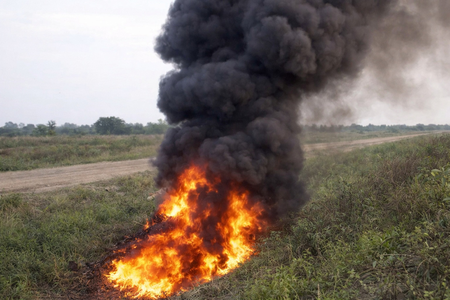 bomb explodes