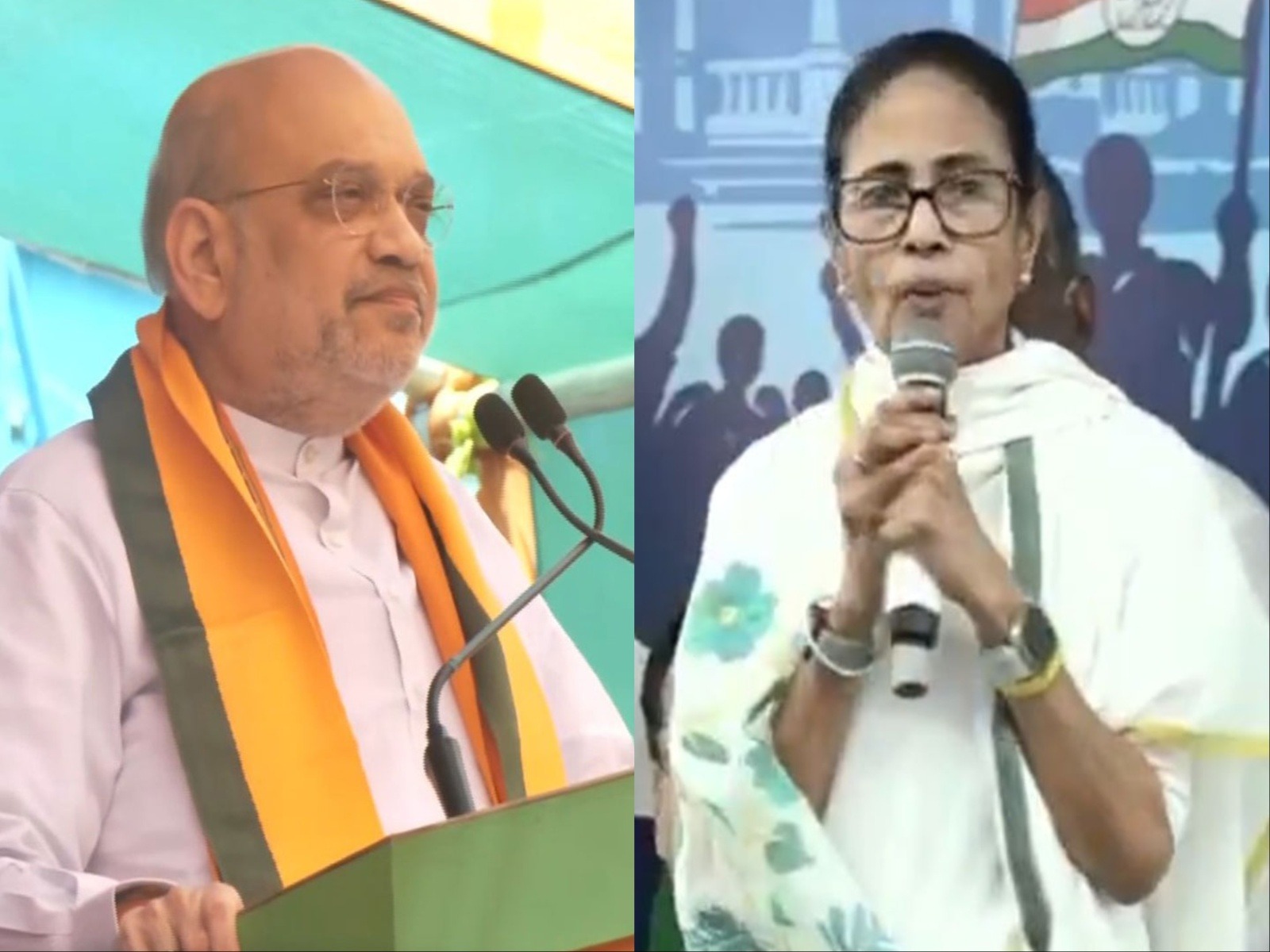 Amit Shah calls on people to ‘throw TMC in Bay of Bengal’; CM Banerjee alleges plans for imposing President’s rule